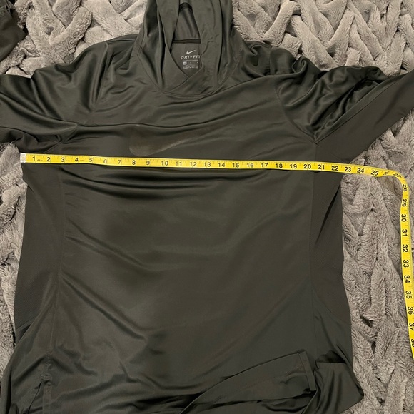 Nike Dri-Fit large dark gray long sleeve hoodie pullover - Picture 10 of 13